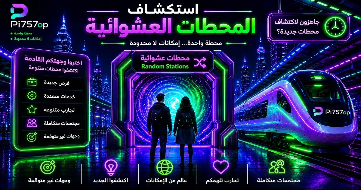 استكشاف المحطات العشوائية في Pi757op لاكتشاف فرص وخدمات وتجارب ومجتمعات جديدة