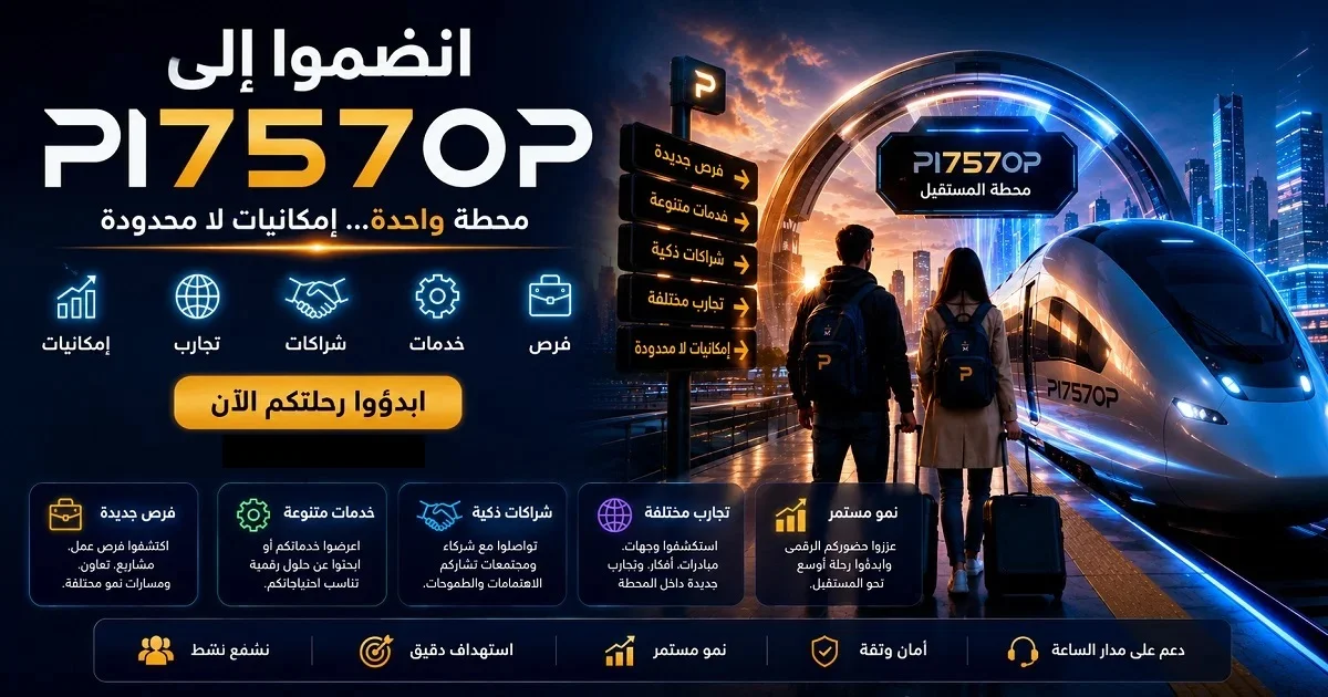 الانضمام إلى المحطة في Pi757op منصة رقمية تجمع الفرص والخدمات والشراكات